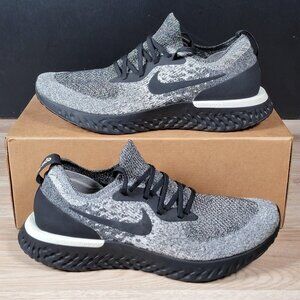 Nike Epic React Flyknit Shoes Mens Size 11 Oreo Black White Running AQ0067-011